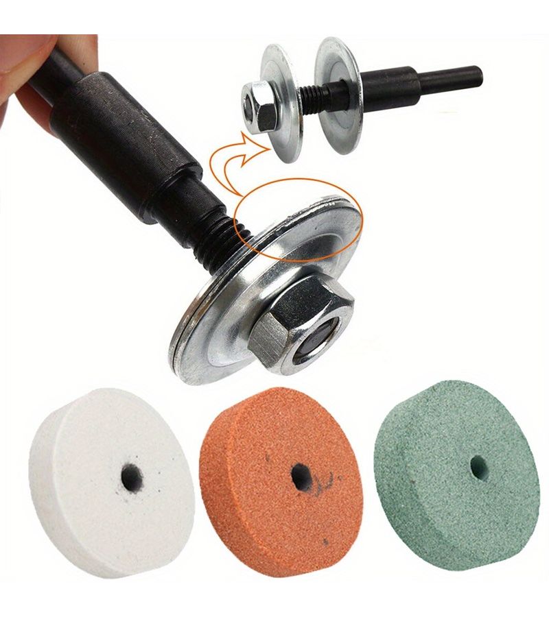 1Pc Red Grinding Stone Wheel Cloth Disc Abrasive for Bench Grinder Metal Processing 20mm Hole - Image 1