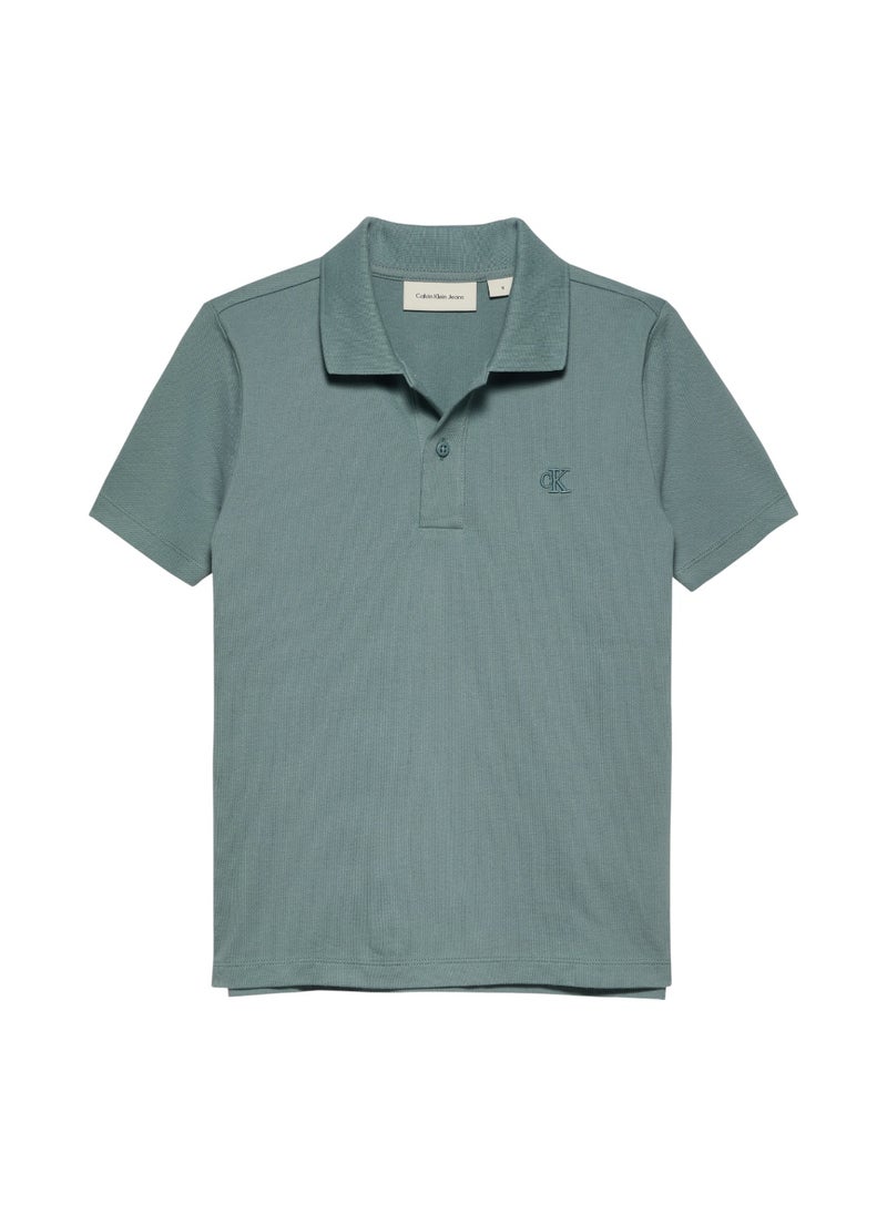 Calvin Klein Jeans Regular Fit Stretch Cotton Polo 