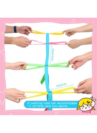 4 Pack Children's Walking Ropes Colorful Walking Rope for Toddlers Outdoor Safety Line with 12 Handles for Preschool Daycare School, up to 12 Children 2 Teachers - pzsku/Z2E7DDEF2AF81BAD38ECBZ/45/1747742004/dead7c7d-b297-44a9-9b11-2c80a8a52541