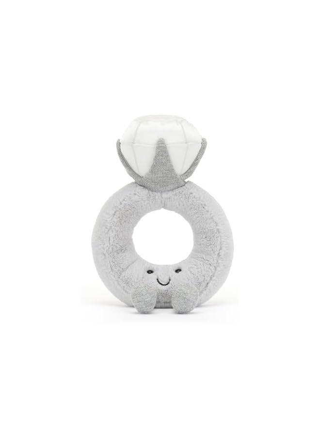 Jellycat Amuseables Diamond Ring Stuffed Toy, 8 inches | Wedding Ring Plush | Engagement and Wedding Gift  - Image 5