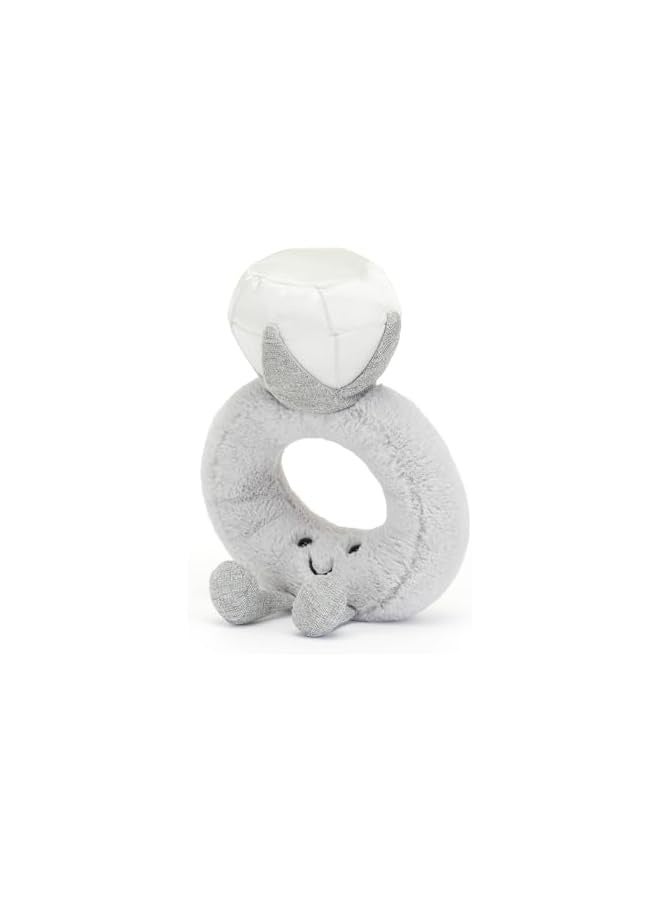 Jellycat Amuseables Diamond Ring Stuffed Toy, 8 inches | Wedding Ring Plush | Engagement and Wedding Gift  - Image 4