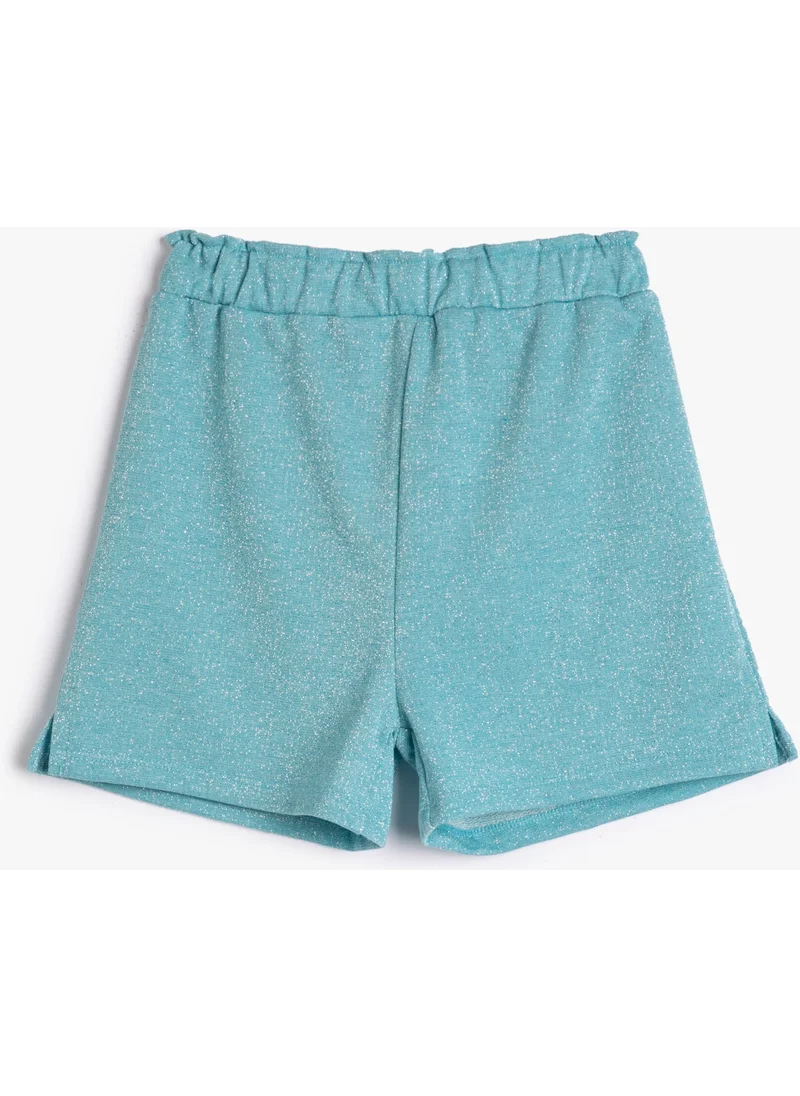 كوتون Cotton Shorts, Shiny, Elastic Waist, Comfortable Cut