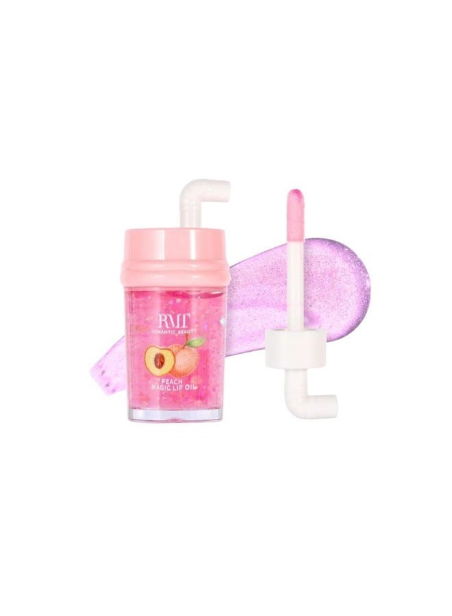 Sweet Fruit Magic Lip Oil by Romantic Beauty Changes colors based on your PH (Peach) - Image 1