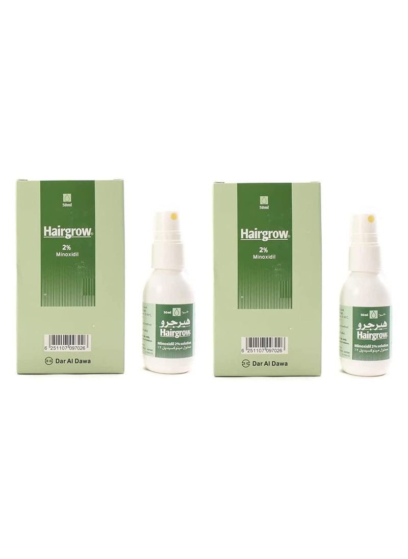 Dar Al Dawa - Hair Growth Treatment Spray 50ml 2Pack With 3 Derma roller - Image 1