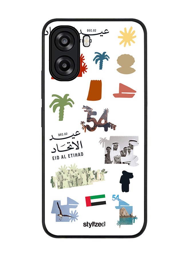 Stylizedd For Oppo A6x 5G / A6x 4G Case,Slim fit Camera Protection, Shockproof Thin Phone cover  - Eid Al Etihad 54 National Day - Image 1