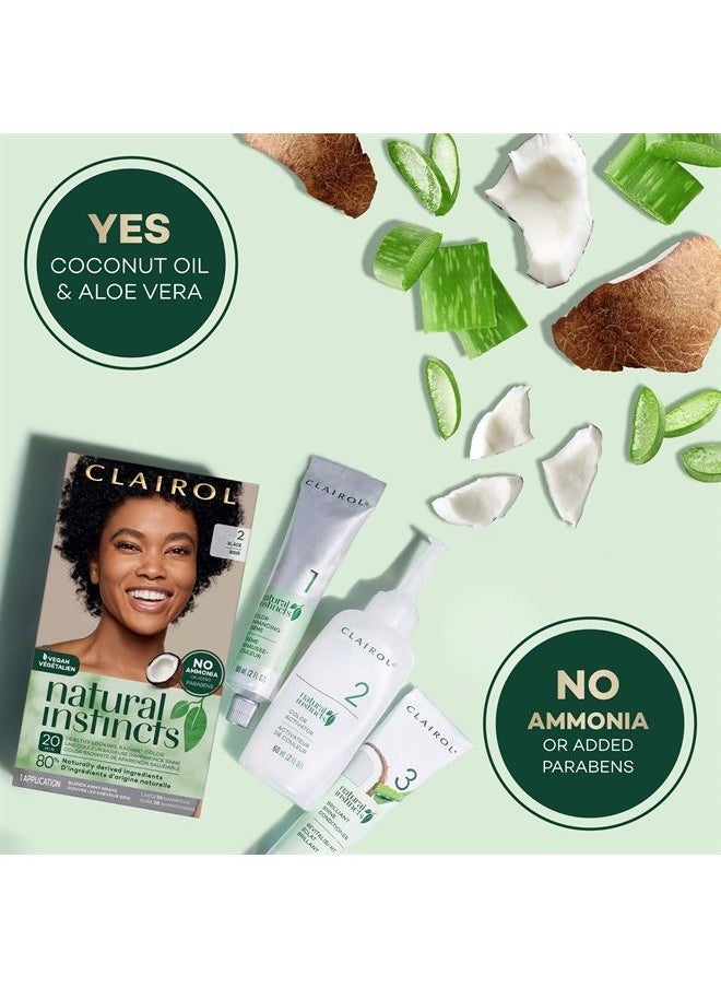 CLAIROL - Natural Instincts Semi-Permanent Hair Dye, 6.5G Lightest Golden Brown Hair Color, 3 Count - Image 1