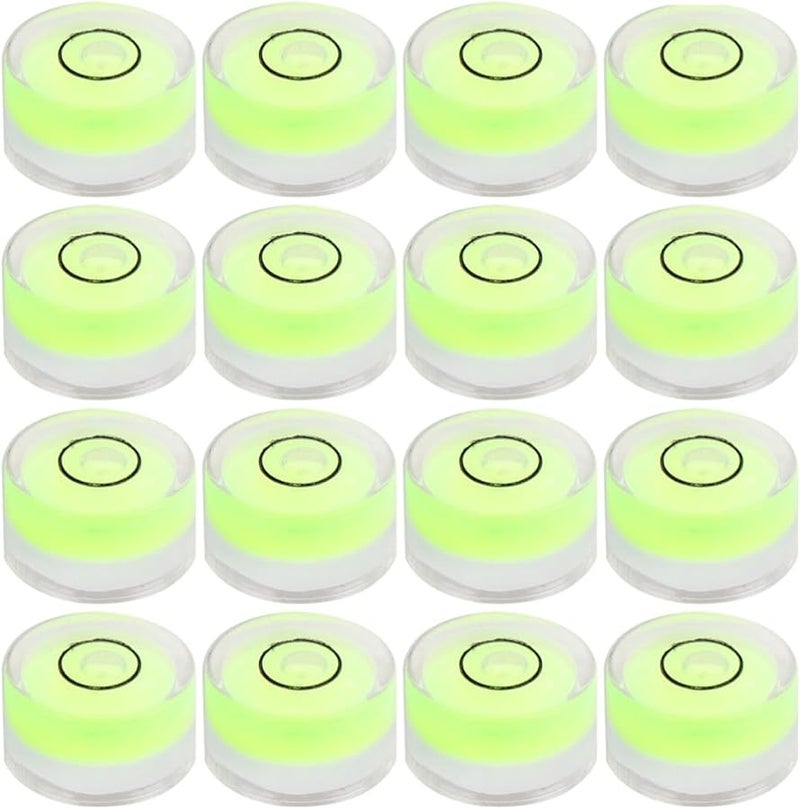 16 قطعة مجموعة مستوى الفقاعي الدائري 25 ملم قطر أداة قياس دقيقة - Image 4