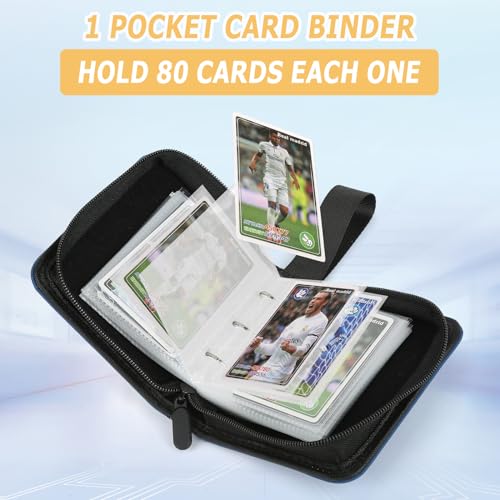 Foalgo Trading Card Binder, Card Collection Binder Album Folder with 80 Side Loading Pockets, 1 Pocket Trading Card Album Folder for TGC,MTG, Baseball Cards, Yugioh - Image 3