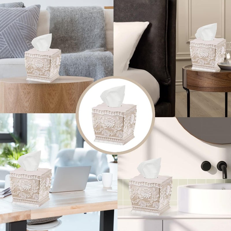 Popular Bath صندوق مناديل بتصميم كرمة الورد - Image 4