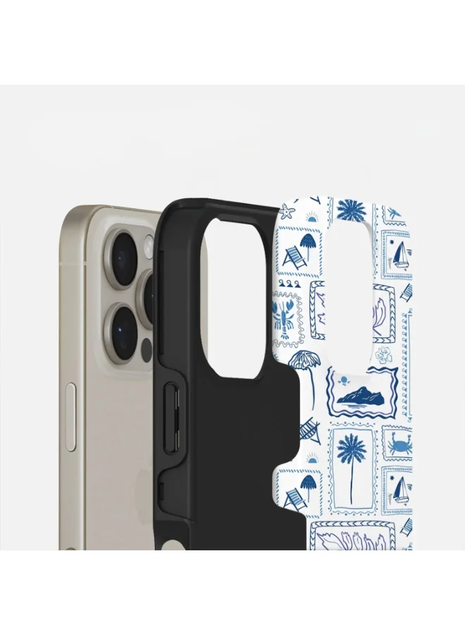 Mobcos Mobcos iPhone 16 Pro Max Island Getaway Premium Case Compatible with Hybrid Dual-Layer Hard Shell + Silicone Protection - Scratch-Resistant Shockproof Mobile Cover