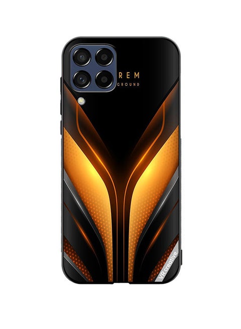 Protective Case Cover For Samsung Galaxy A12 Lorem Background Design Multicolour