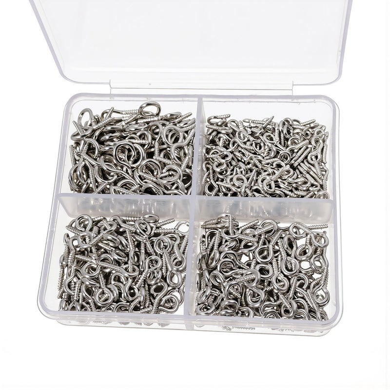 Upgraded Screw Eye Pins 400Pcs Deep Thread No Fall Off Jewelry Making - Image 1