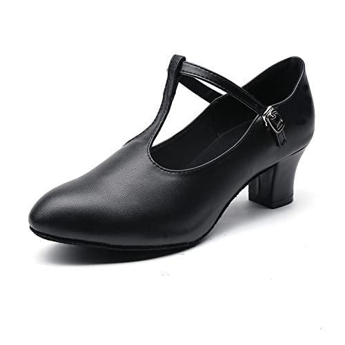 MSMAX Women Character Shoes Girls Party Heels Dancing Pumps for Ballroom Flamenco Tango Latin 7.5 M US Women - Image 1