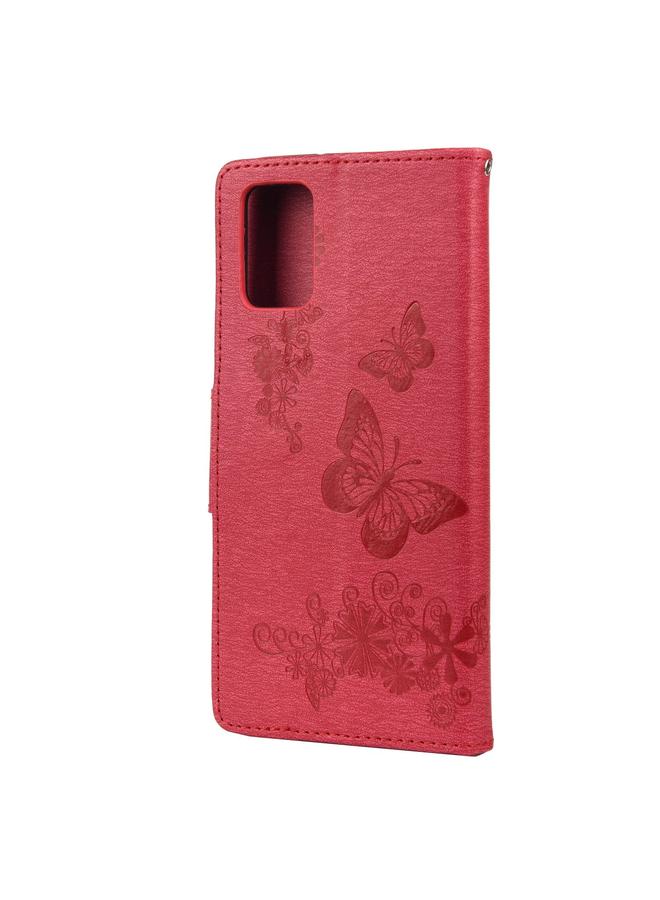 S-TOP Case For Samsung Galaxy A03s 166mm Vintage Embossed Floral Butterfly Pattern Horizontal Flip Leather Case with Card Slot & Holder & Wallet & Lanyard - Image 3