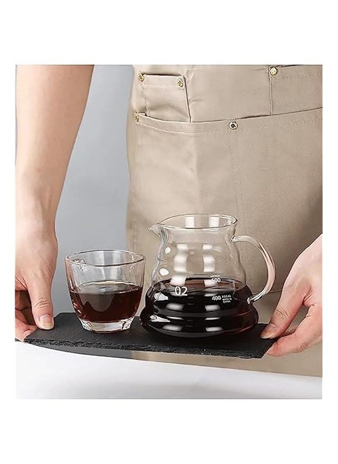 HOOKOR Clear Glass Hand Drip Coffee Server - 20oz  - Image 4