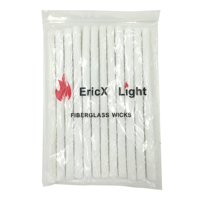 EricX Light Long Life Fiberglass Replacement Wicks for Tiki Torch  12 Piece  05 by 985 Inch - Image 1
