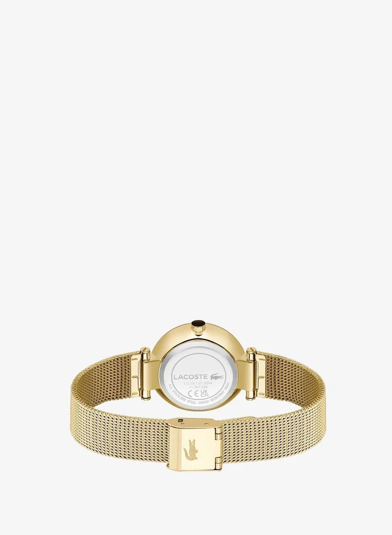 Lacoste  Orba Collection Analog Quartz Watch For Women With Gold-Tone Stainless Steel Bracelet - 2001336 for Women | Best Price UAE