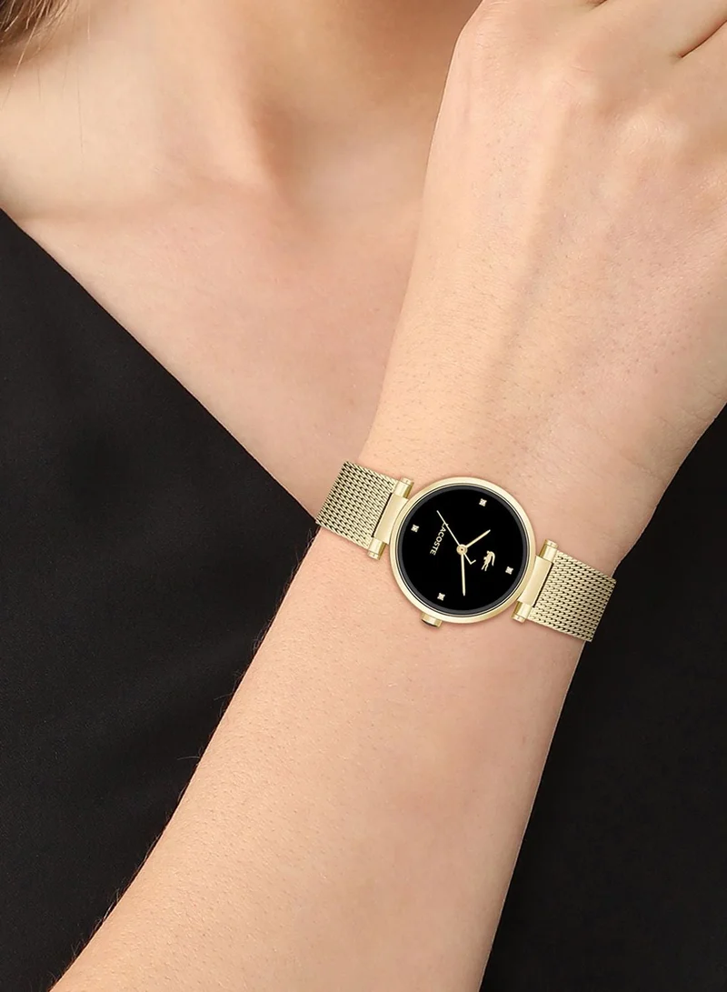 Lacoste  Orba Collection Analog Quartz Watch For Women With Gold-Tone Stainless Steel Bracelet - 2001336 for Women | Best Price UAE