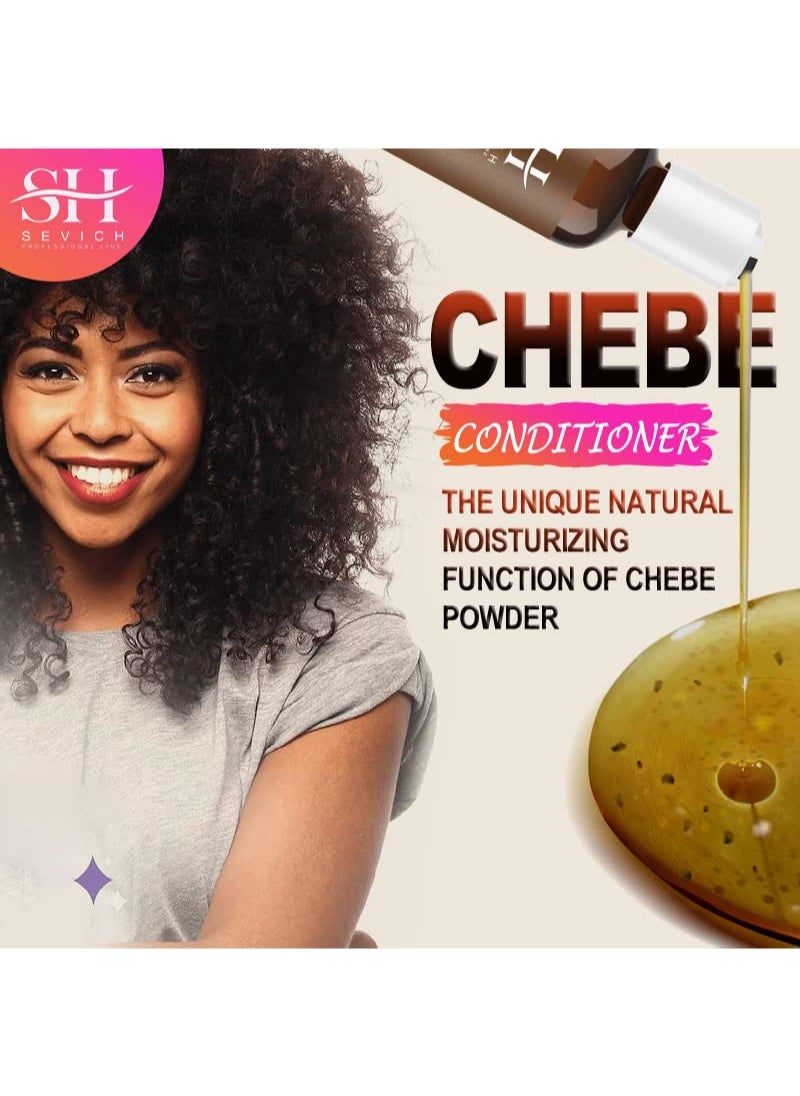 Naturals 100ml Chebe Hair Shampoo & 100ml Chebe Hair Conditioner Set，With 100% African Chebe Essence Powder, Thin Loss Hair Treatment, Moisture&Repair Damaged Hair Root, Scalp Skin Refresh