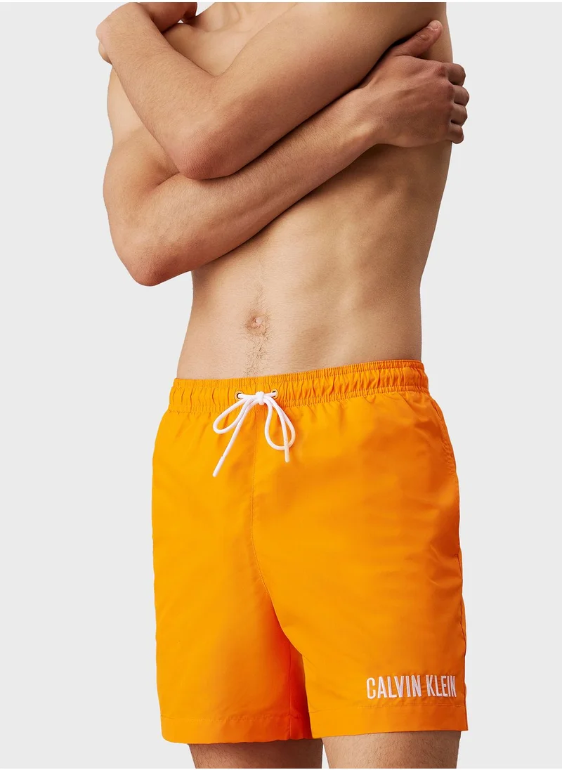 CALVIN KLEIN Printed Medium Drawstring Swim Shorts