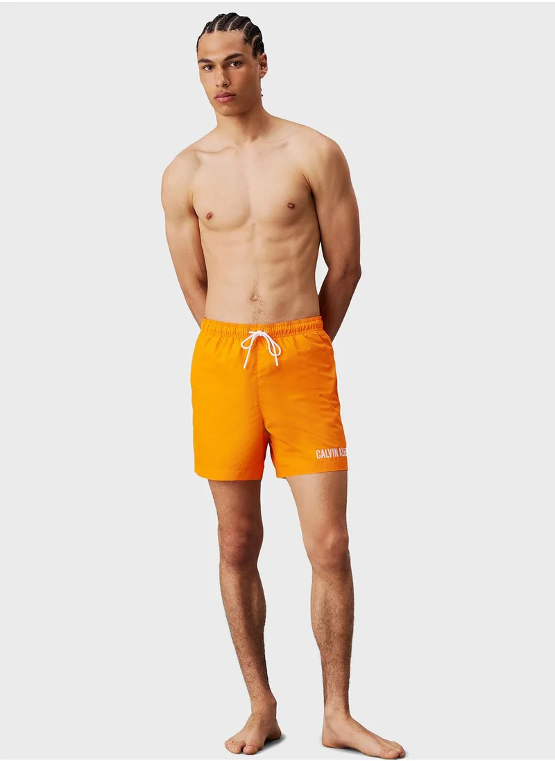 CALVIN KLEIN Printed Medium Drawstring Swim Shorts