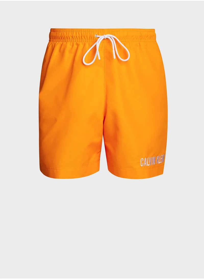 CALVIN KLEIN Printed Medium Drawstring Swim Shorts