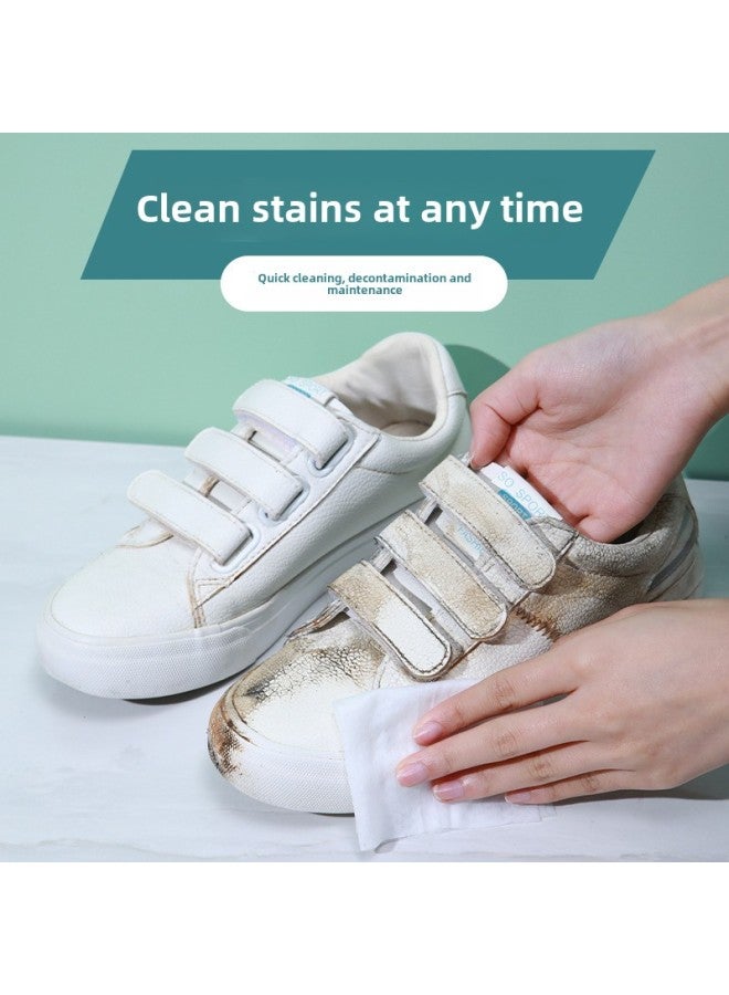 Generic No Washing Small White Shoes Cleaning Artifact Shoes Wipes White Shoes Cleaning Agent Sneaker Shoes Cleaning Agent Manufacturers-Color:1 Pack [30 Pieces]  - Image 5