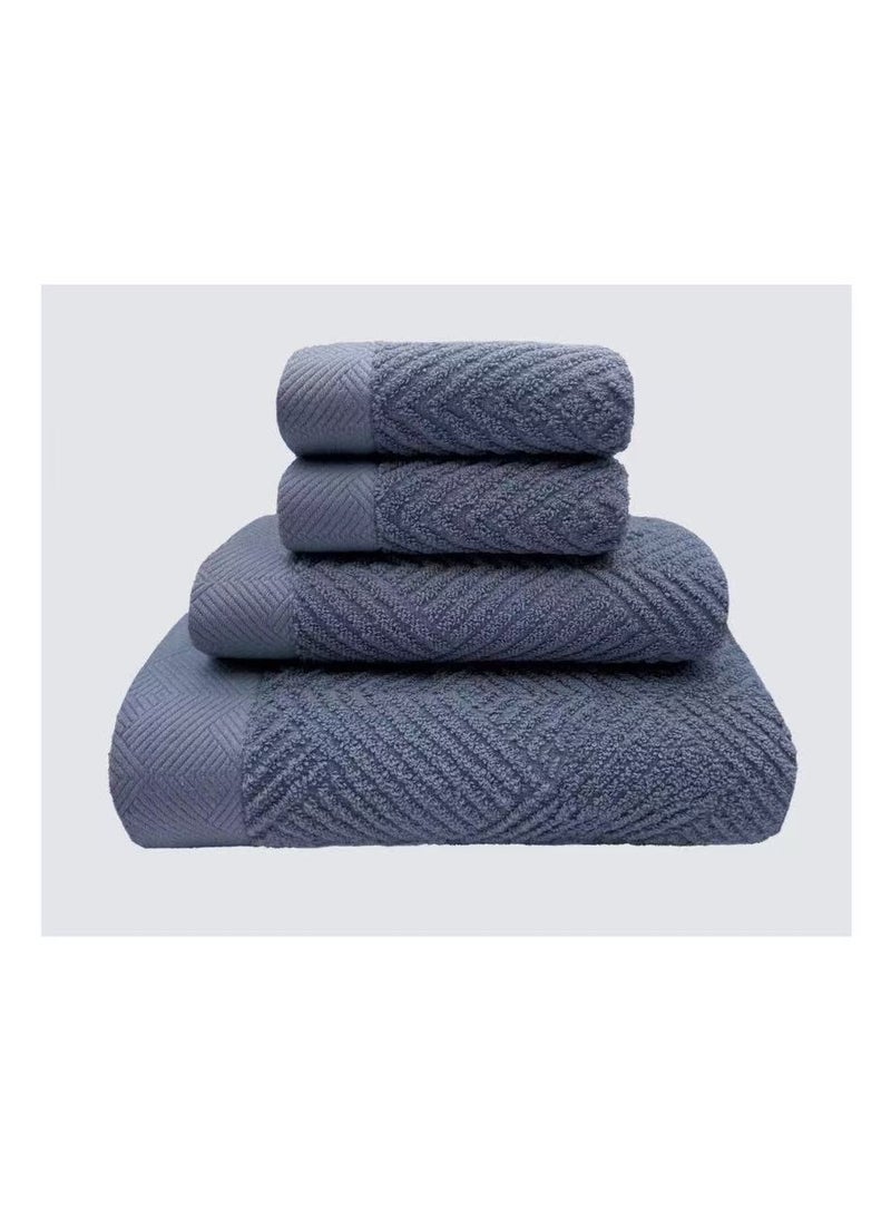 Generic Quick drying and high water absorption luxury bath towels set 100% cotton soft and durable size 70 * 140cm sports hotel spa bathroom sensitive skin daily household use  - Image 1