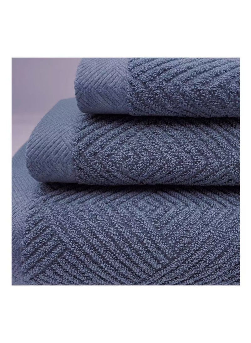 Generic Quick drying and high water absorption luxury bath towels set 100% cotton soft and durable size 70 * 140cm sports hotel spa bathroom sensitive skin daily household use  - Image 3