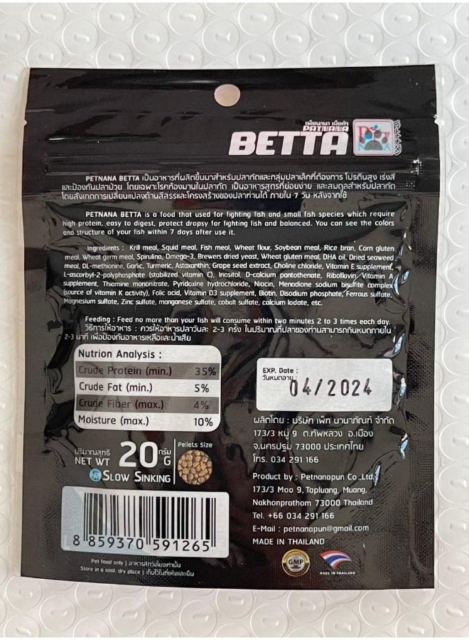 Betta Daily Nutrition Enhance Color and Growth Fast Formula - 20g - Image 3