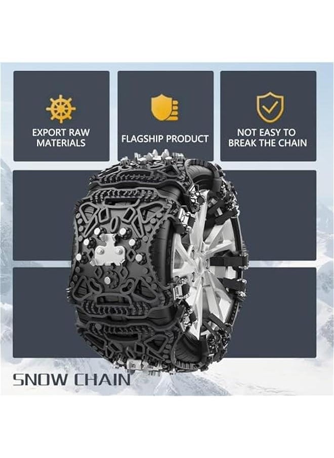 Generic TPU Snow Chains 6 Pack,Upgraded Tire Chains for Cars/Trucks/SUV/ATV,Emergency Anti Slip Tire Traction Chains for Tire Width 165-275mm…  - Image 5