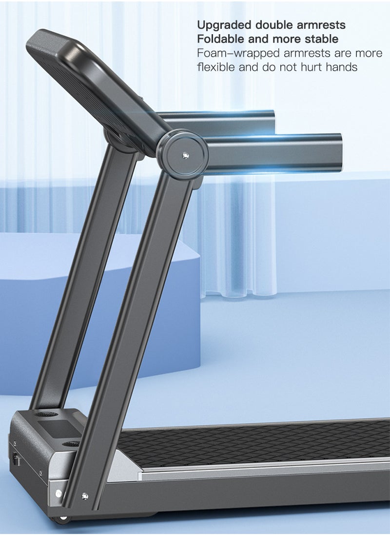 Sharpdo - 1-10KM/H Foldable Home Multifunctional Automatic Treadmill with Heart Rate Measurement 121*58.5*117CM - Image 1