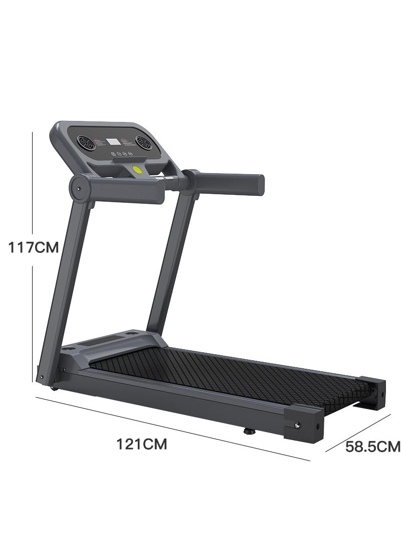 Sharpdo - 1-10KM/H Foldable Home Multifunctional Automatic Treadmill with Heart Rate Measurement 121*58.5*117CM - Image 1