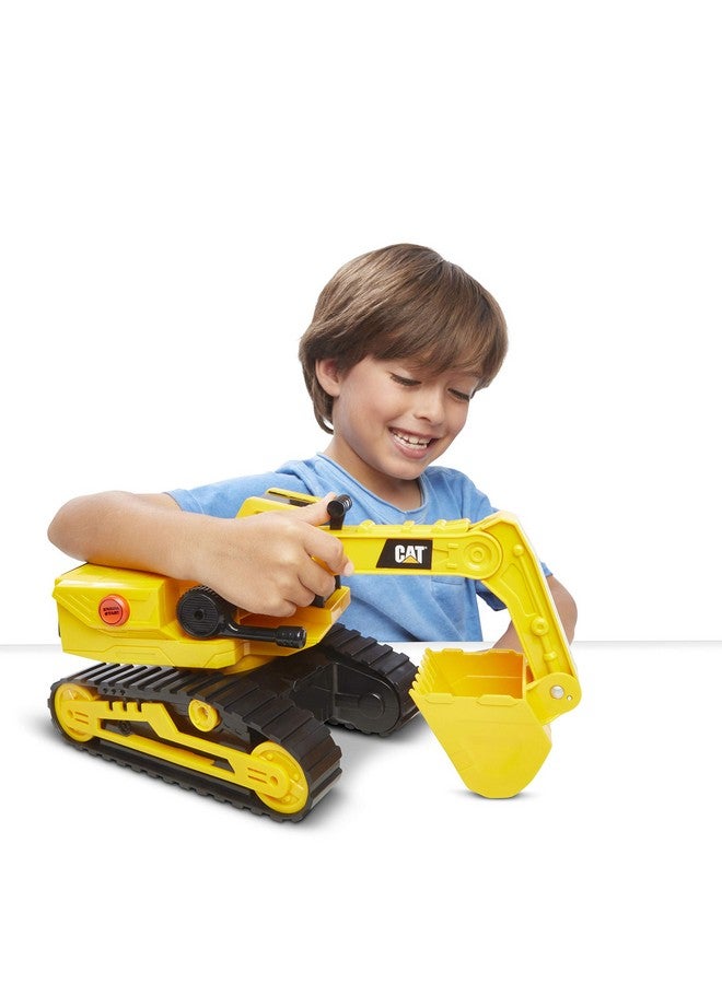 CAT Construction Toys, Power Haulers Excavator, Yellow Construction Vehicle with Motion Drive Technology and Lights & Sounds, for Kids and Toddlers Ages 3+ - Image 2