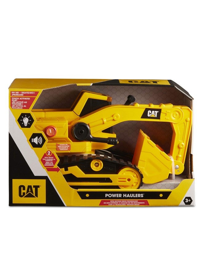 CAT Construction Toys, Power Haulers Excavator, Yellow Construction Vehicle with Motion Drive Technology and Lights & Sounds, for Kids and Toddlers Ages 3+ - Image 4