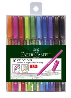 FABER-CASTELL 10-Piece CX Colour Ball Pen Multicolour 