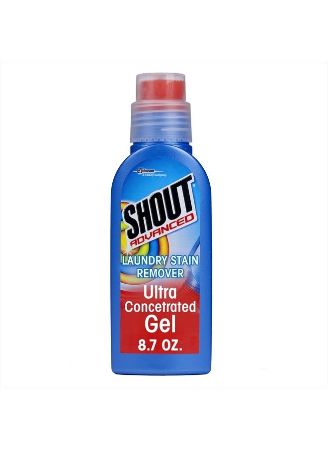 Shout - Shout Advanced Stain Remover Brush, Ultra Concentrated Gel with Built-In Scrubber Brush for Deep Set-In Stains, 8.7Oz - Image 1