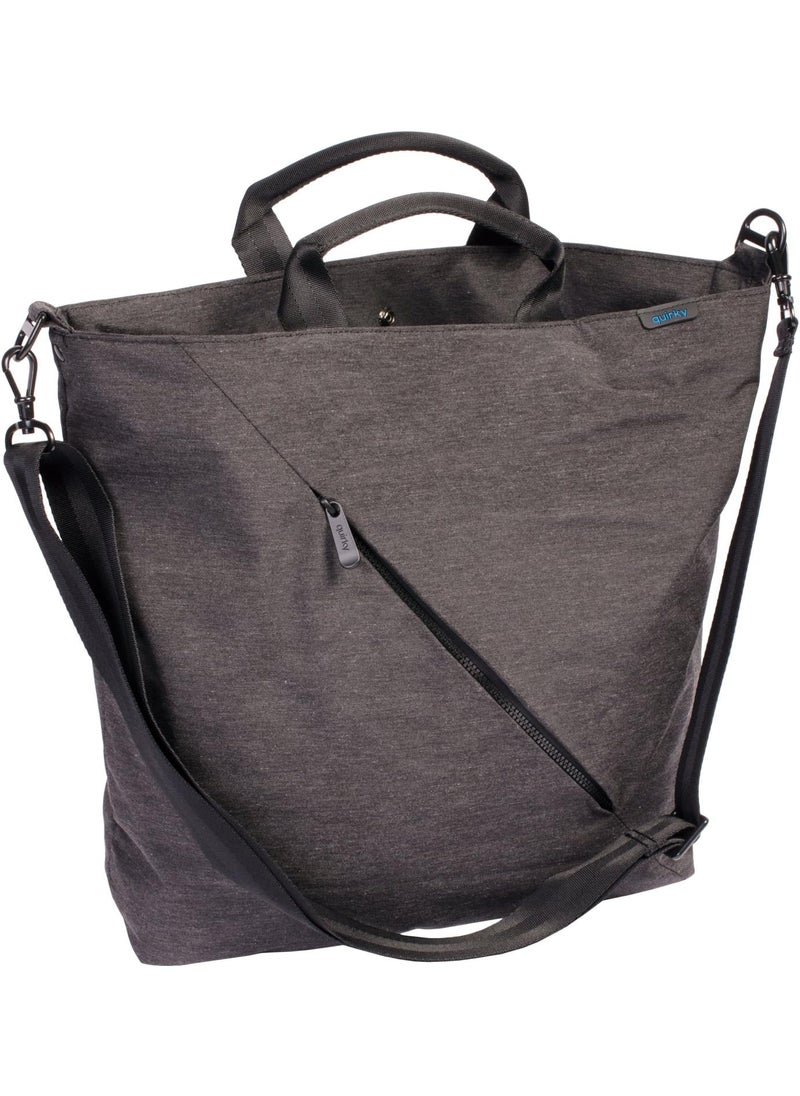 Quirky Quirky iopPower Trip USB Charging Tote Bag with USB Ports Charcoal  - Image 1