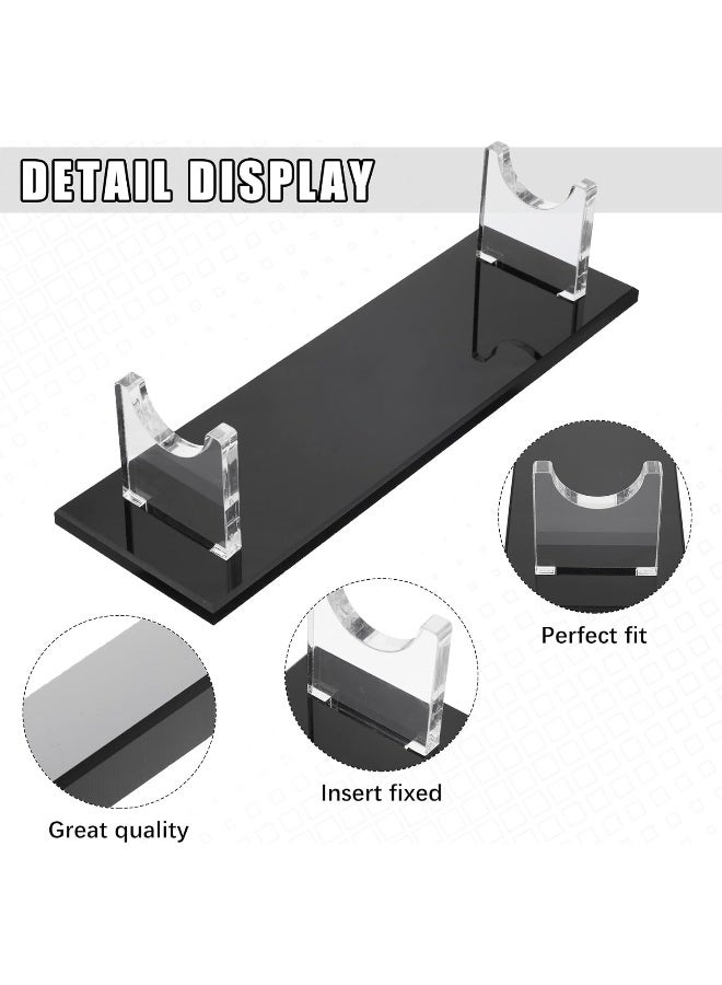 TPGP Sword Stand 2 Pieces Acrylic Sword Stand Desktop Sword Holder Decorative Sword Stand Display Fixed Display Rack for Sword Table Decoration (Black) - Image 3