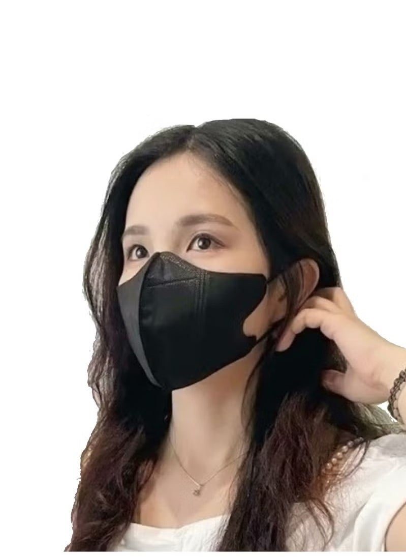 Generic - 3D Protective Face Mask for Adults with Elastic Ear loop (20pcs) Classy Black - Image 1