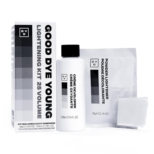 Good Dye Young Hair Lightener Kit with Dust Free Powder Lightener and 25 Volume Developer Moisturizing Bleaching Kit Vegan Hair Bleach 4 oz - Image 1