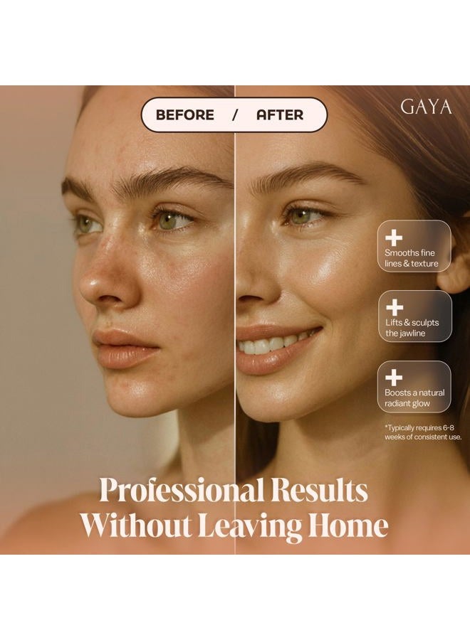 Gaya 7-Color LED Face & Neck Beauty Wand – Rechargeable for Skincare Routines – Gentle Vibration & Light Support for Daily Use. - Image 4