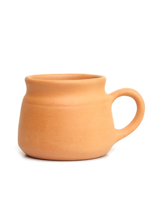 ارك كوب مصنوع يدويًا من تيراكوتا الطينية من ARK | كوب ترابي | يعزّز نكهة الشاي والقهوة | غير مزجّج وخالٍ من المواد الكيميائية | حرفي الصنع | كوب صديق للبيئة للطقوس اليومية | 220 مل - Image 3