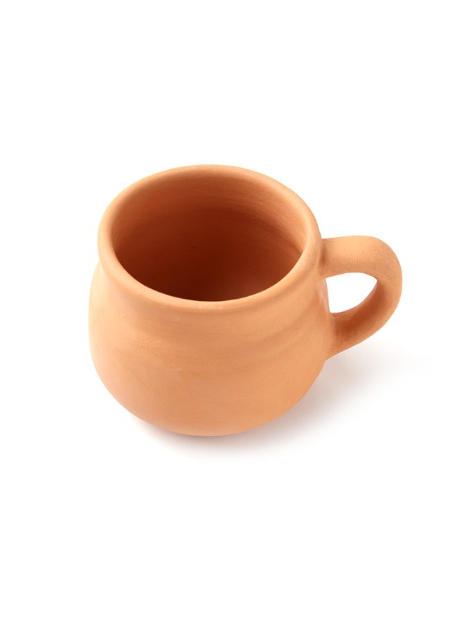 ارك كوب مصنوع يدويًا من تيراكوتا الطينية من ARK | كوب ترابي | يعزّز نكهة الشاي والقهوة | غير مزجّج وخالٍ من المواد الكيميائية | حرفي الصنع | كوب صديق للبيئة للطقوس اليومية | 220 مل - Image 1