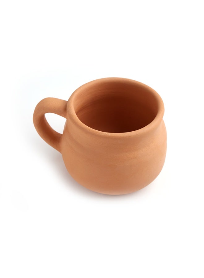 ارك كوب مصنوع يدويًا من تيراكوتا الطينية من ARK | كوب ترابي | يعزّز نكهة الشاي والقهوة | غير مزجّج وخالٍ من المواد الكيميائية | حرفي الصنع | كوب صديق للبيئة للطقوس اليومية | 220 مل - Image 2