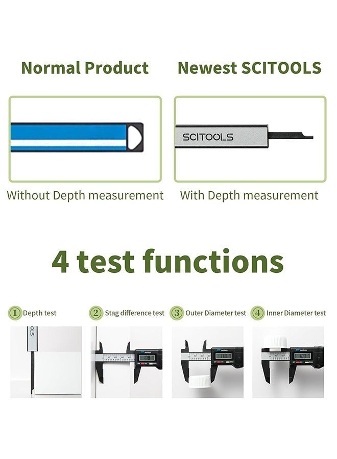 Digital LCD Vernier Calliper, Quick Change Button For Inch Fraction Millimeter Conversions, 150MM Digital Caliper - Image 5