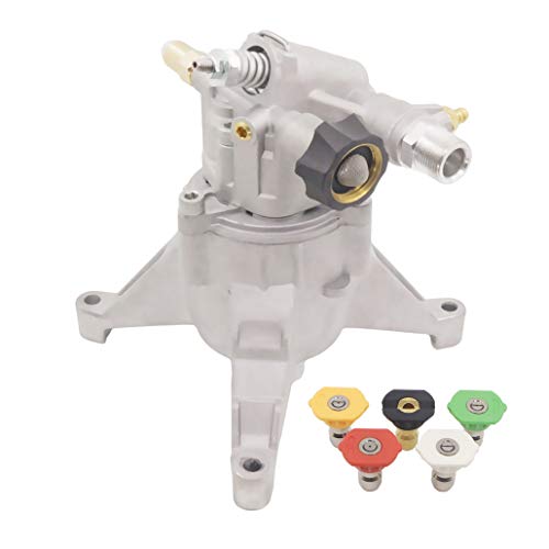 Hutdkte Universal Power Pressure Washer Pump - 3000-3200 PSI, 2.5 GPM, Aluminum, Silver, Modern Style, 7/8" Vertical Shaft, Fits Many Models - Image 1