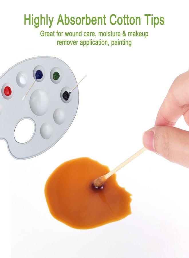 eyxformula 800 Count Bamboo Cotton Swabs - Natural Organic Cotton Buds with Double Tips, Hypoallergenic, Biodegradable Swabs for Ear Cleaning, Beauty & Personal Care, Makeup, Pet Care, Crafts - Image 4