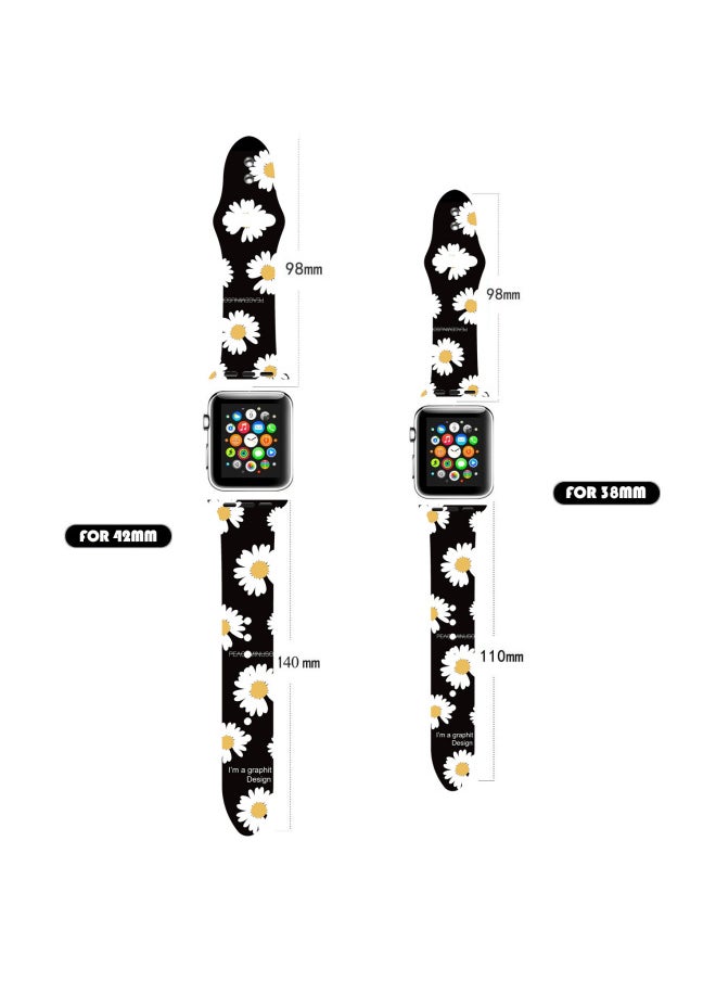 For AppleCartoon Printed Silicone Watch With Color Printing Fashion Brand Wristband For AppleWatch 87654321se-Color:A20 Nike Flyer-Specifications:38/40/41mm