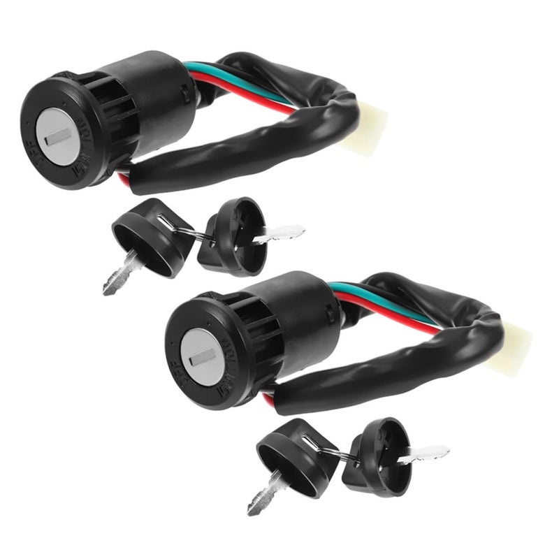 STOBAZA 2pcs Ignition Key Wires for Motorcycles and Atvs Replacement for Models Stable Ignition Signal and Performance - Image 1